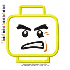 Lego Applique 20 Embroidery Design